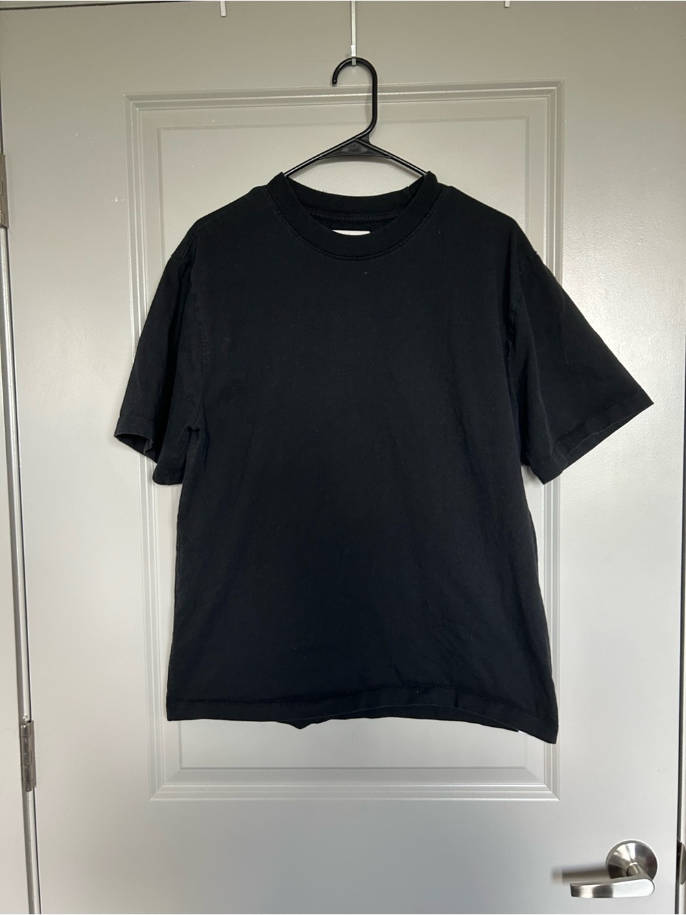 Men's Black Short Sleeve Crew Neck Tee